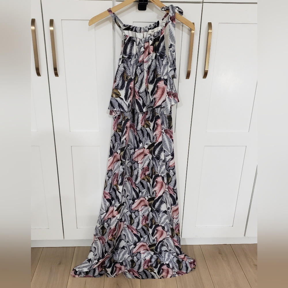 Ripe Maternity Floral Maxi Dress Womens L